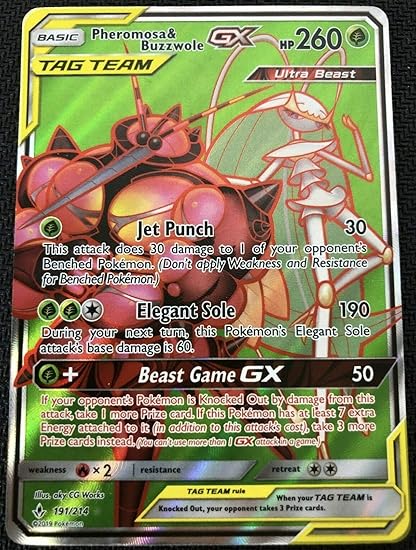 Nm M Pokemon Full Art Unbroken Bonds Celesteela Gx 208 214