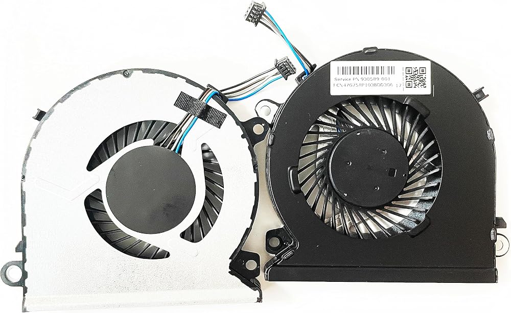Fleshy Leaf 2Pcs CPU Cooling Fan for HP Pavilion Power 15-CB 15-CB076TX