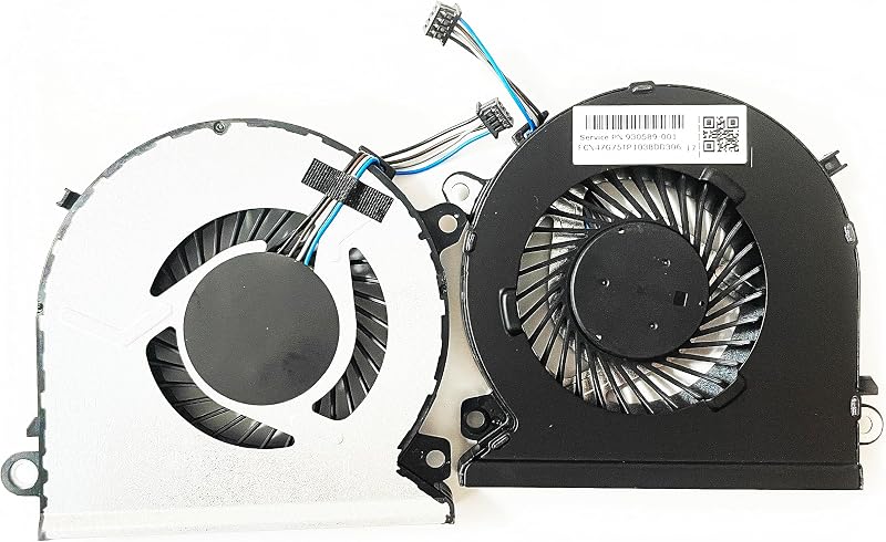 Fleshy Leaf 2Pcs CPU Cooling Fan for HP Pavilion Power 15-CB 15-CB076TX