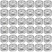 JINHEZO Plastic LED Lights Wedding Waterproof Sub LED Lights Battery 36 Pack White