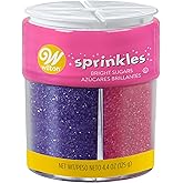 Wilton Bright Multicolored Sugar Sprinkles, 4-Colors Sanding Sugar for Desserts, 4.4 oz.