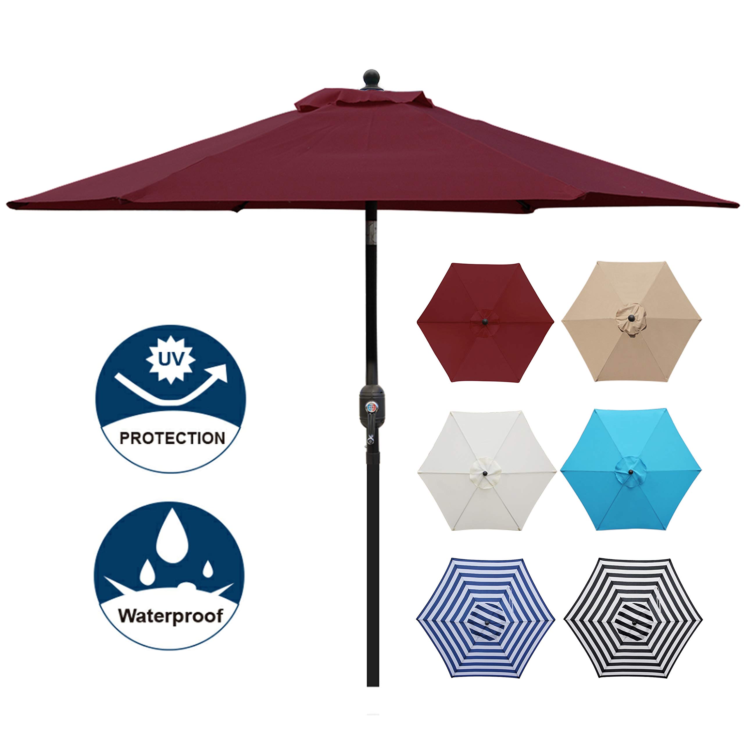 Blissun 7 5 Ft Patio Umbrella Yard Umbr Buy Online In Dominica At Desertcart