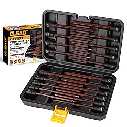 ELEAD Extra-Long Allen Hex Bit Socket Set: 20-Piece