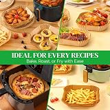 BYKITCHEN 100pcs Air Fryer Paper 7.9 Inch Liner 8.5-10in Basket view 6