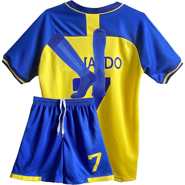 Maglia Da Calcio YEESON Ragazzo 2024/2025 Barca Home Lamine Yamal #19, Set Con Pantaloncini, Verde, Taglia 11-13 Anni, 100% Poliestere