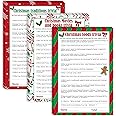 Watayo 62 Pieces Christmas Trivia Party Game Cards-Xmas Festival Guessing Activity for Adult Annual Festive Events Christmas
