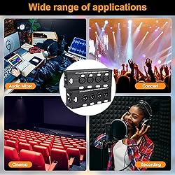 Copkim 10 Pack 4 Channel 3 Pin Multi Network XLR