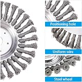 YUET 8'' Grass Trimmer Strimmer Head 24.5mm Replacement Wire Brush Wheel view 4