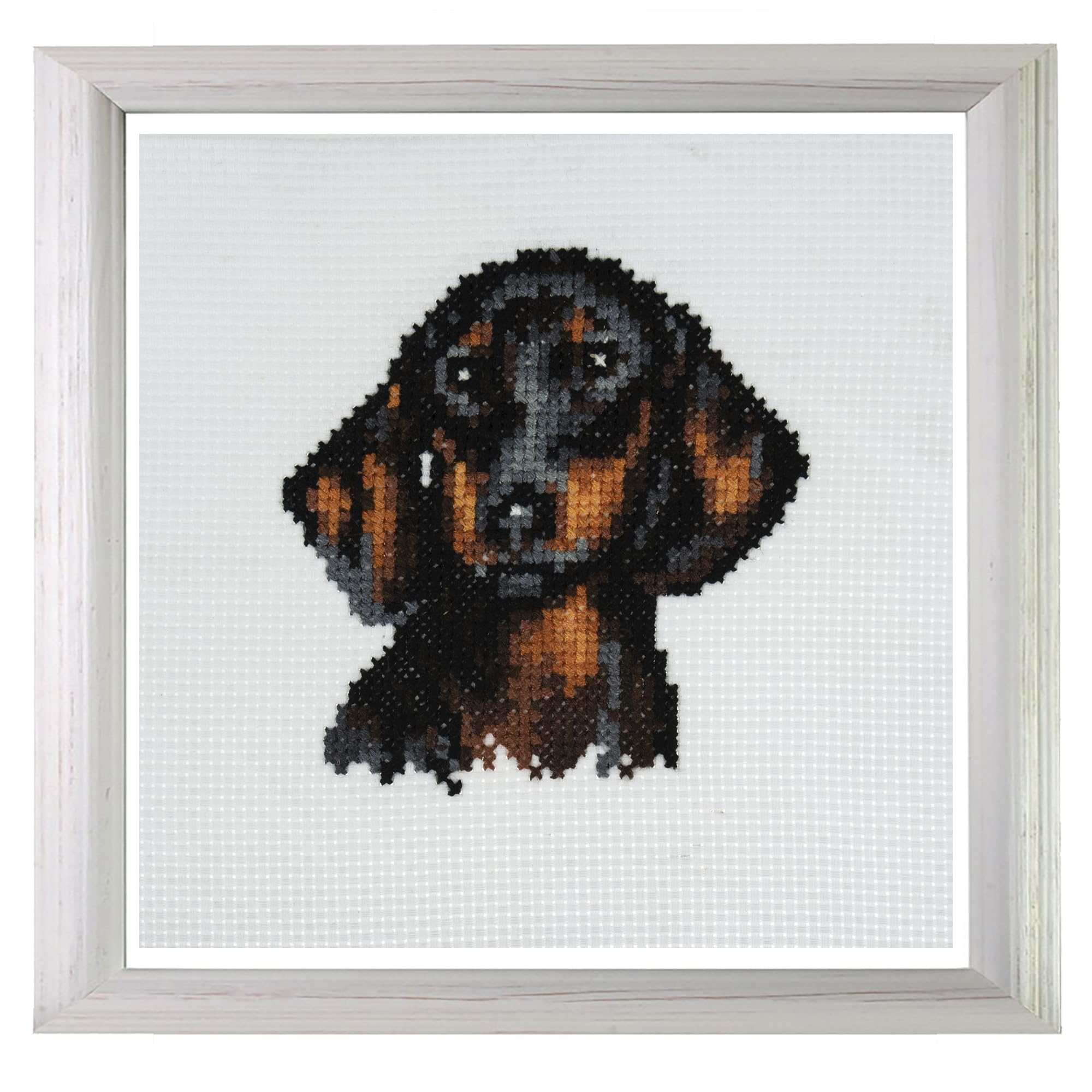Trimits Mini Counted Cross Stitch Kits, 13 x 13cm (5 x 5in), Dachshund