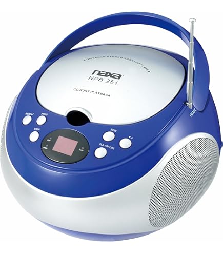 Amazon.com: Naxa Electronics NPB252RD Portable CD/Mp3 Players with