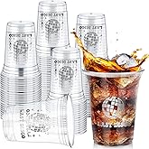 Geyee 48 Pack Disco Disposable Party Cups, 16oz Disco Supplies Ball Disposable Plastic Cup 70s 80s 90s Party Hot and Cold Drinks for Bachelorette Wedding Picnic Summer Favors Supplies