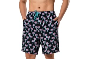 BARRACUDA BAY Mens Swim Trunks 8 inch Inseam Mesh Liner Quick-Dry Lightweight 4-Way Stretch Bathing Suit Swimming Trunks for Men UPF 50+