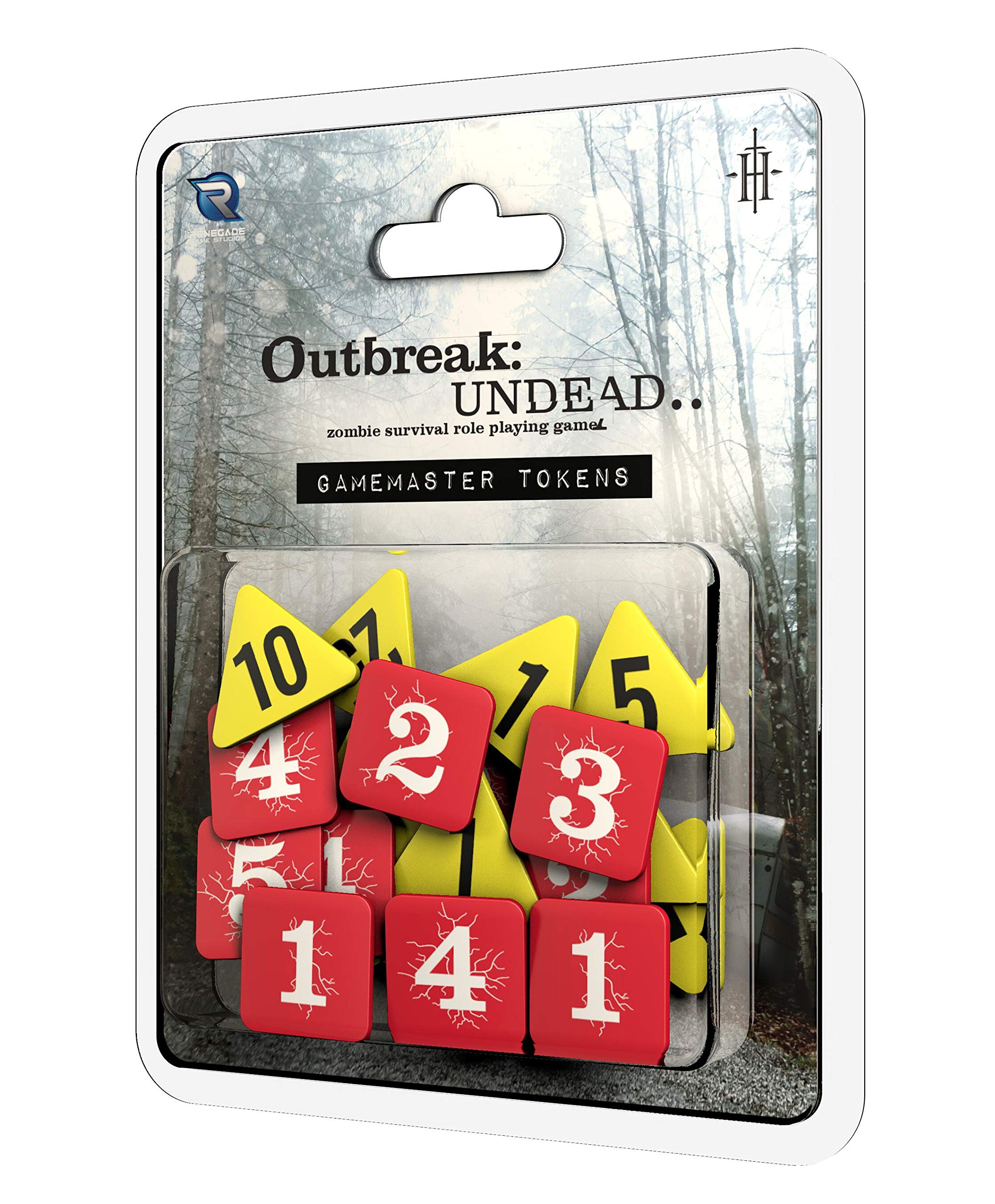 Gamermaster's Tokens for Outbreak: Undead...zombie survival role playing game.