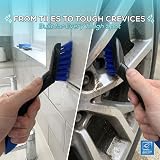 The Dustpan and Store Grout Tile Brush Set with Ergonomic Handle view 7