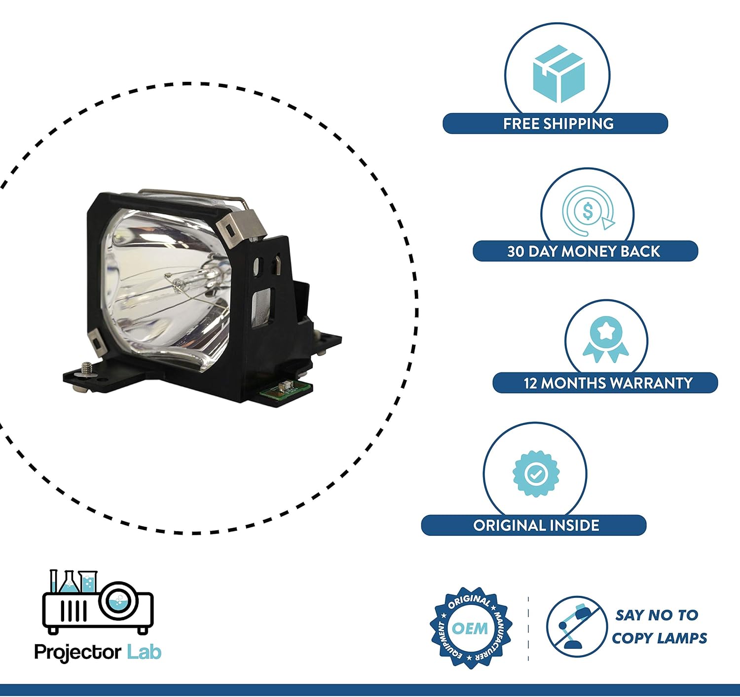 Original Lamp inside Replacement Bulb for JVC DLAX500 Amazon.co.uk