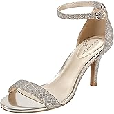 Bandolino Women's Madia Heeled Sandal, Gold, 10