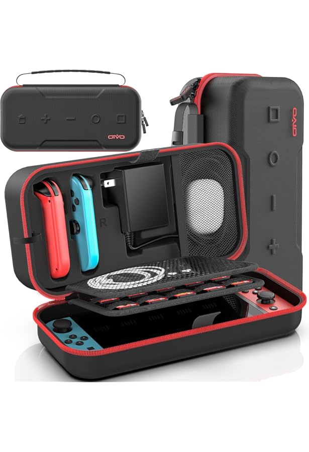 Amazon.com: GLDRAM Black Carrying Case for Nintendo Switch, 11 in