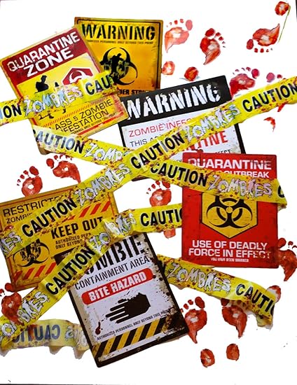 Amazon Com Zombies Mega Survival Invasion Decoration Supplies Kit