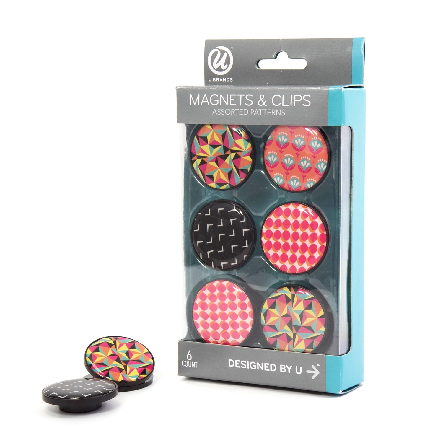 U Marcas imanes y magnético Clips, 1 – 1/4-inch diámetro, Pop ...