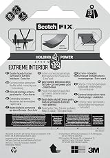 Scotch FIX Extreme Interior Mounting Tape PGS05-1918-P 19mm x 1.8m Grey view 3