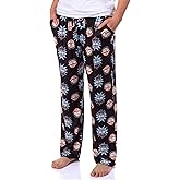 Rick and Morty Pajamas Men's Pixel Face Print Sleep Pajama Pants For Adults Lounge Bottoms