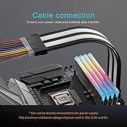 ASIAHORSE 16AWG PSU Cable Extension Power