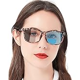 MARE AZZURO Photochromic Bifocal Reading Glasses Women Blue Light Blocking Square Readers Sunglasses 1.00 1.50 2.00 2.50 3.00 3.50 4.0 (Leopard, 2.5)
