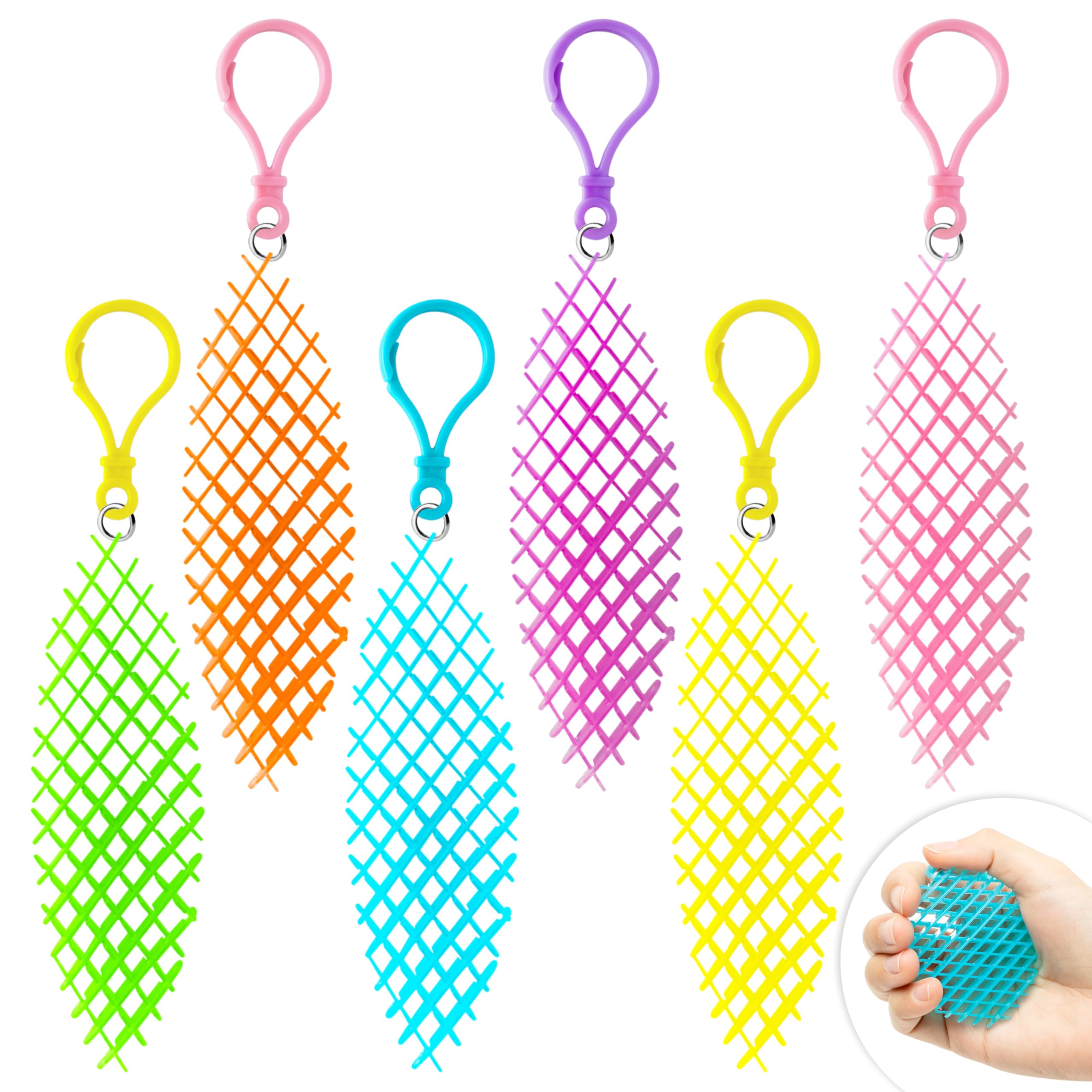 Photo 1 of Wood Homing Fidget Worm Toy Keychains - 6PCS Resistance Fidget Toys Key Chains for Kids Fidget Worm Stress Anxiety Relief Toys for Adults Cute Worm Shaped Ornament Key Ring Calming Sensory Hand Toys