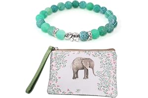 KIMYOUNG Elephant Gifts (Elephant Coinpurse + Bracelet) Thanksgiving Gift Christmas Gifts