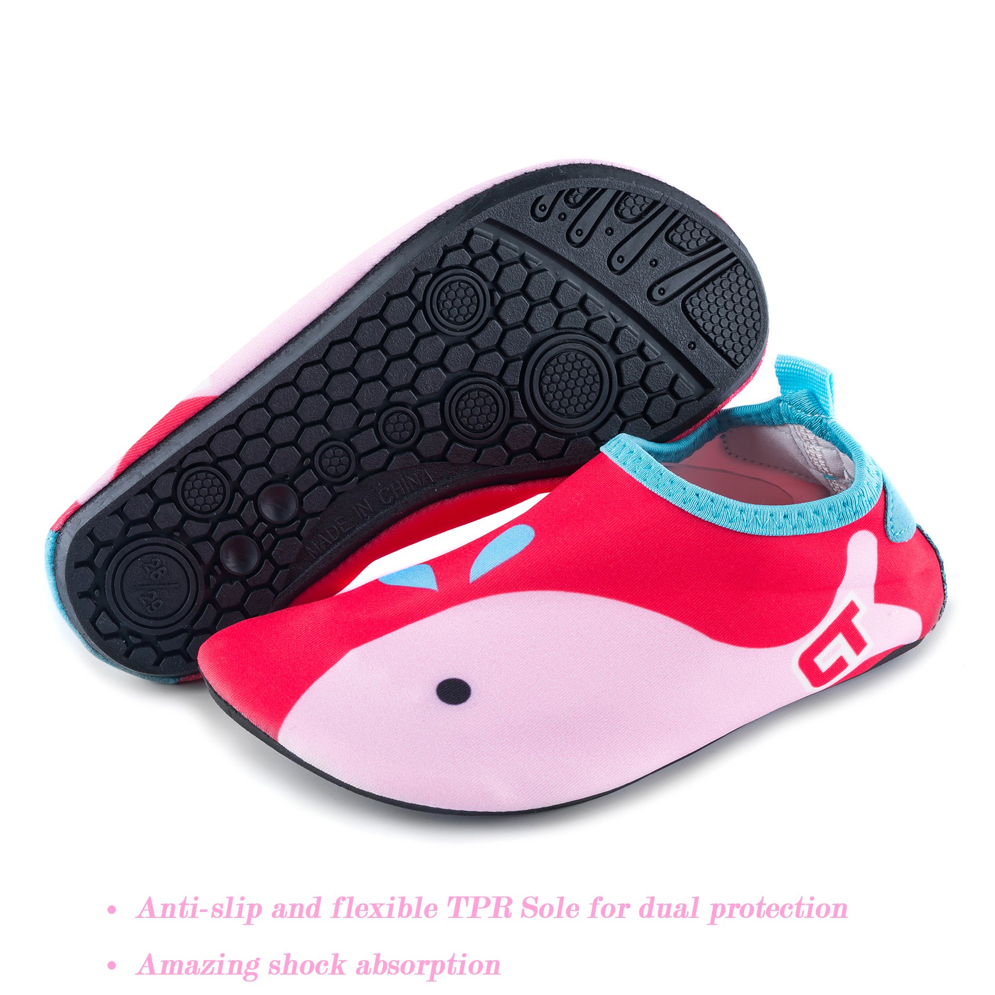 Boys & Girls Water Shoes Kids Quick Dry Non-Slip Swim Socks Shoes for Yoga Beach Pool Walking Sport