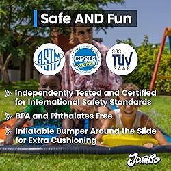 JAMBO XL Premium 20Ft Slip Splash and Slide with 2