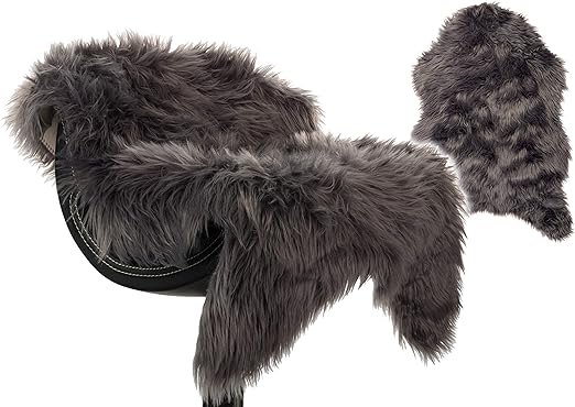 Brandsseller Tapis En Fausse Fourrure Synthétique Aspect Peau De Mouton 55 X 80 Cm Gris 55 X 80 Cm