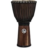 Latin Percussion 12 1/2 Inch Rope Tuned Djembe, Siam Walnut, 1/2" Diameter, 25" Tall (LP799-SW)