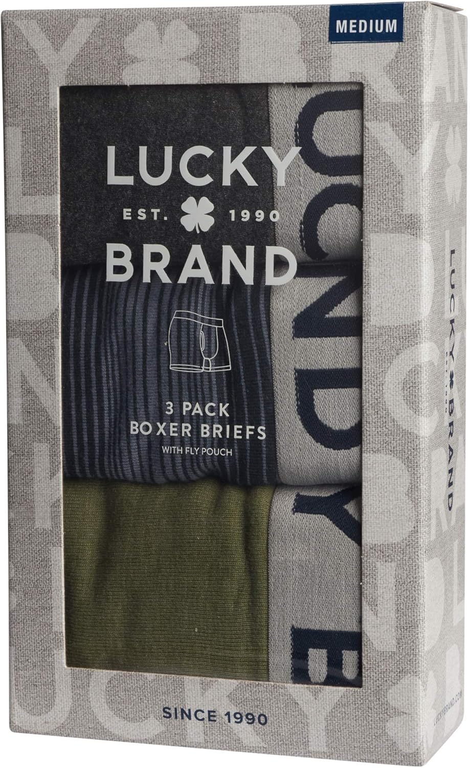 Lucky Brand Men's Cotton Boxer Briefs (6 Pack) at  Men’s Clothing store