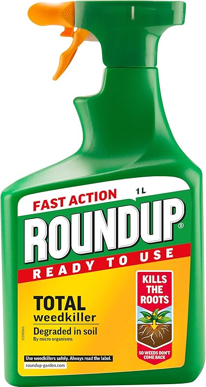 Roundup Fast Action Weed Killer, Clear, 1 L: Amazon.co.uk: Garden