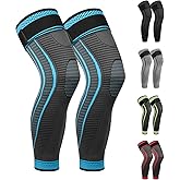 Ruilaibao Full Leg Compression Sleeves 2 Pack Long Knee Support for Men and Women for ACJ, Meniscus Tear, Arthritis
