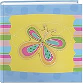 Pioneer Photo Albums 200-Pocket 3-D Striped Butterfly Applique Cover Photo Album, 4 by 6-Inch