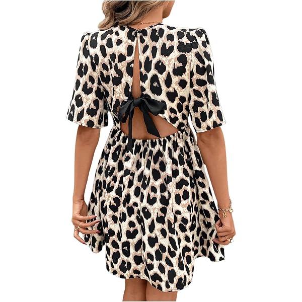 Amazon.com: Leg Avenue Leopard Lace-Up Mini Dress Leopard Print/Black  Small/Medium: Lingerie Sets: Clothing, Shoes & Jewelry