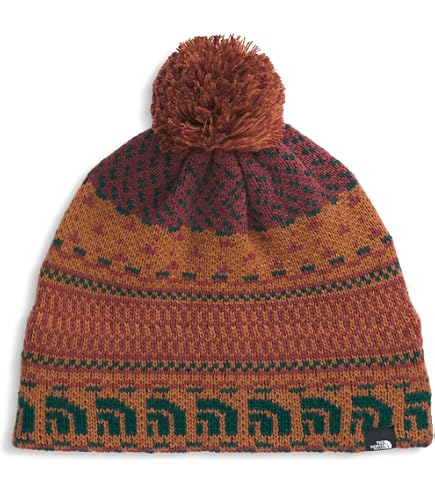 The North‎ Face Oh Mega City Beanie Hat- Wild Ginger The North Face OHMEGA City Pom Wild Ginger Beanie One Size  main image 4