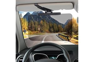 PTUI Upgraded Car Sun Visor Extender - Optimize Vision with Adaptable, Polarized, UV400 Shielding, Adjustable Design for Glare-Free Driving, Protection from UV Rays & Stray Light, Ensure Safe & Clear Sight