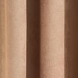 Enhanced Living Vogue Latte Natural 46x54 Eyelet Thermal Curtains view 3