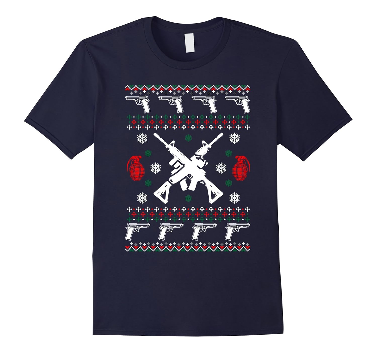 AR 15 Ugly Christmas Sweater For Christmas Holiday T-shirt-ANZ