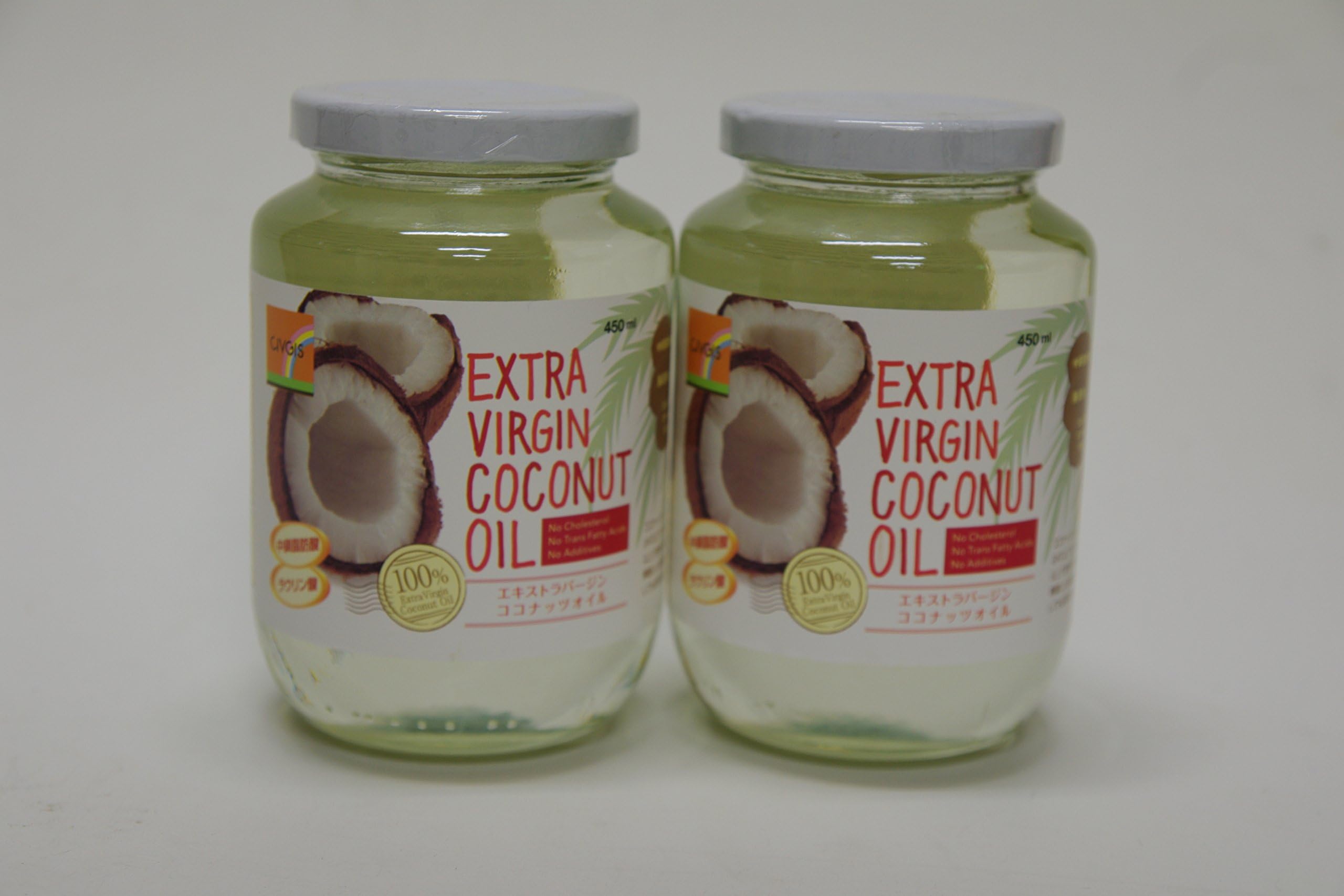 Thailand King domestic 450ml extra virgin coconut oil 450ml non-heated cold-pressed process Ichiban Shibori 2 pcs set