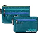 Travelon World Travel Essentials Set of 2 Currency and Passport Organizers