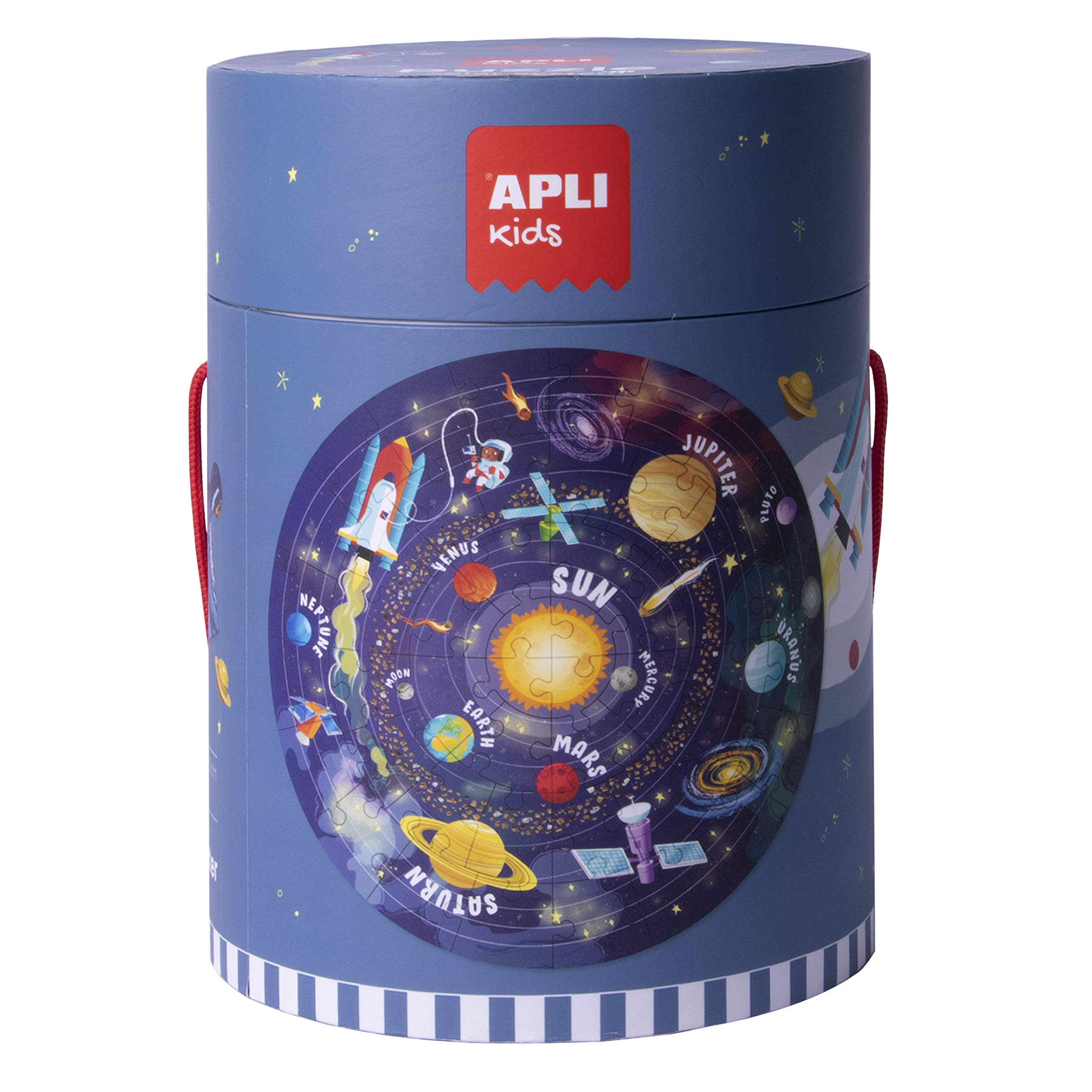 APLI Kids Circular 48-Piece Educational Jigsaw for Children, Solar System