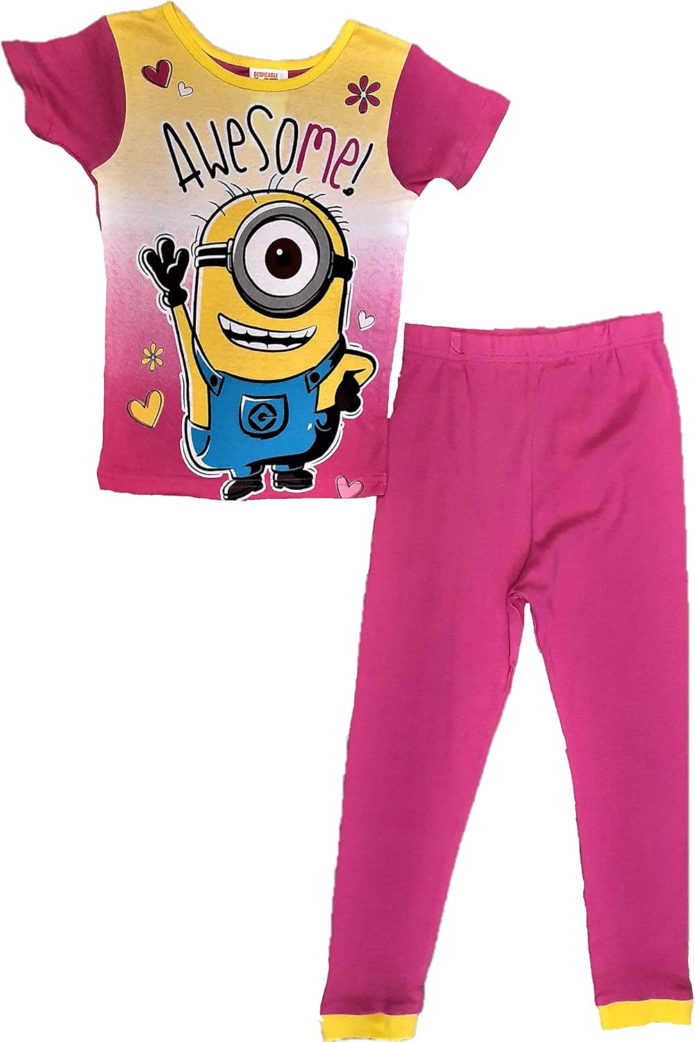 Amazon Com Minions Despicable Me Rush Fairy Princess 2 Piece Pajama Set For Girls Clothing