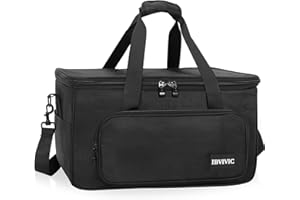 IBVIVIC 4 Par Light Bag Padded Storage Gig Case Bag for Par Lighting Fixtures Stage Lights Storage