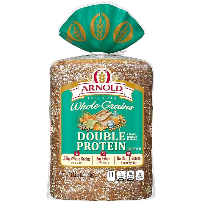 Arnold Whole Grains Double Protein Bread, 24 oz Grocery