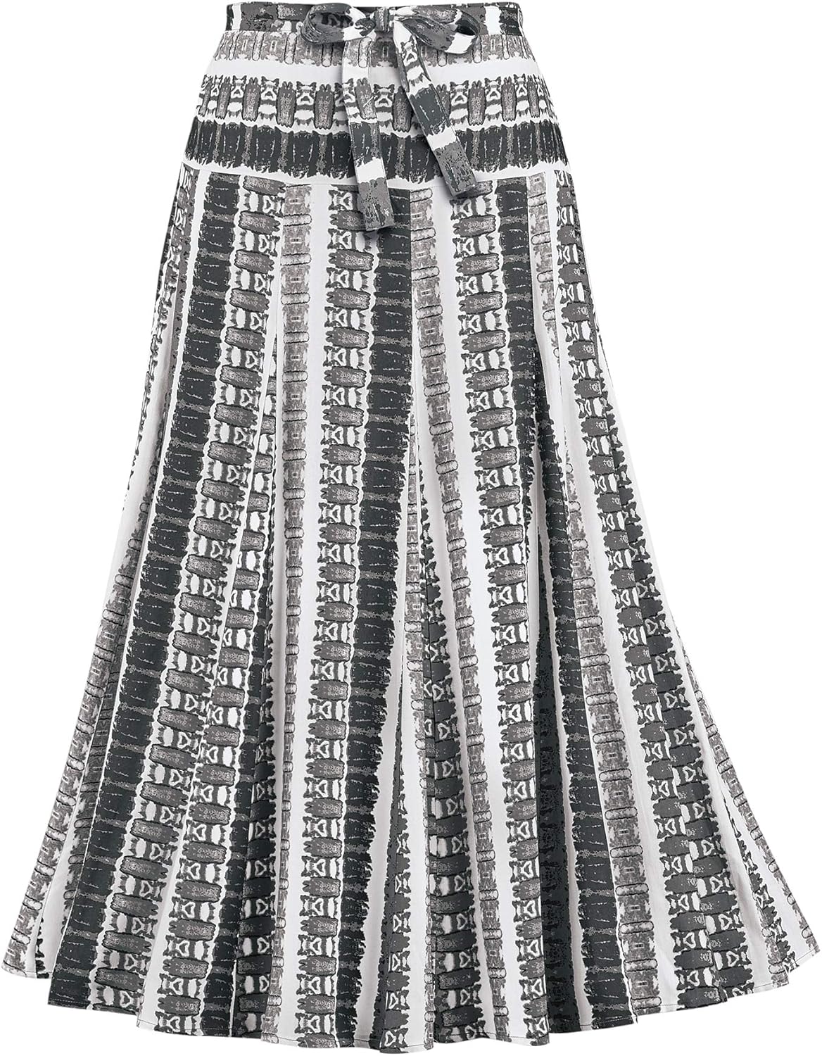 Collections Etc Flattering ALine Design Elastic Waist PullOn Skirt at