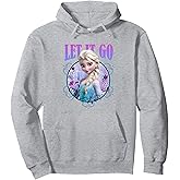 Disney Frozen Let It Go Elsa In Forest Vintage Portrait Pullover Hoodie